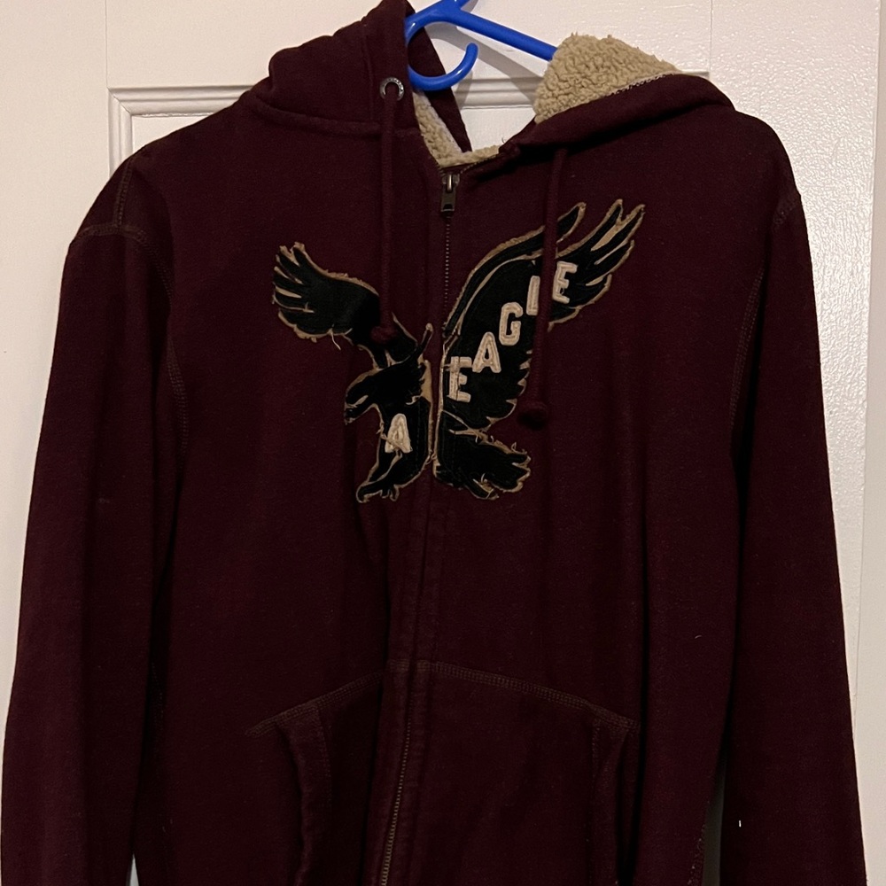 American Eagle fleece lined hoodie